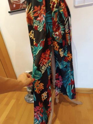 Vestido largo estampado floral