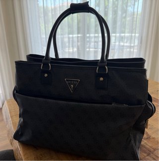 Bolso Guess Porta Documentos y Portátil Negro/Gris