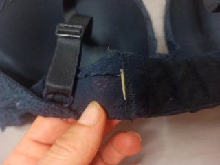 Sujetador sin aros color azul oscuro