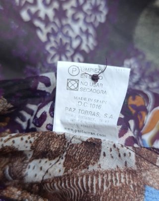 Camisa Paz Torres Seda Algodón Talla M