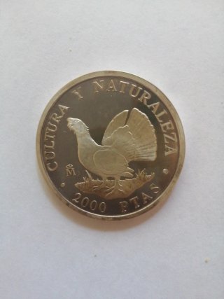 Moneda 2000 Pesetas Plata Cultura y Naturaleza