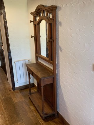 Mueble Perchero con Espejo y Cajones