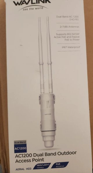Repetidor WiFi WAVLINK AC1200 Dual Band Outdoor