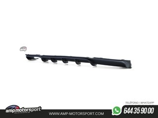 DIFUSOR TRASERO EN NEGRO MATTE PARA BMW SERIE 3 F30/F31 + COLA CROMO