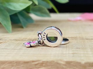 Charm Colgante Monte Fuji Flores Cerezo - Plata