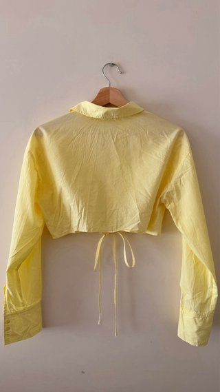 Crop Tops Zara Amarillo