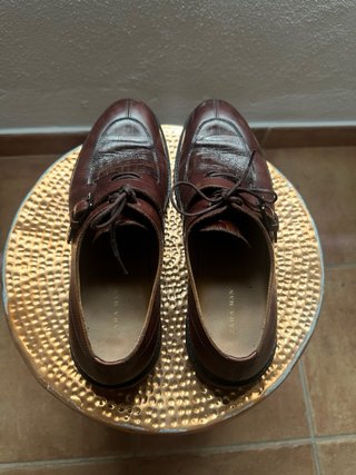 Zapatos de piel Zara Marrón Talla 43