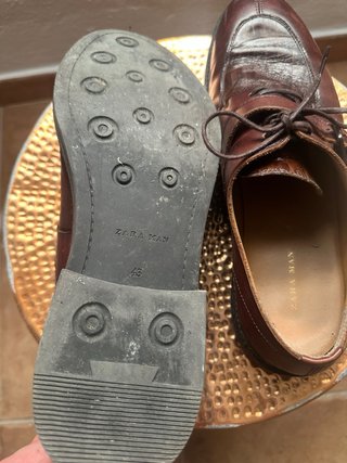Zapatos de piel Zara Marrón Talla 43