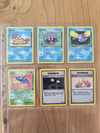 Cartas Pokémon Fossil Inglés