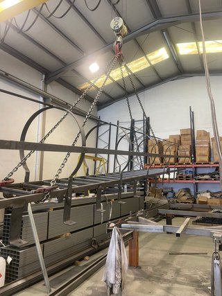 Escalera de seguridad industrial