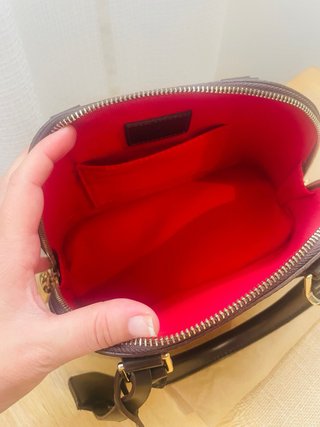 Bolso Louis Vuitton alma bb damier ebane
