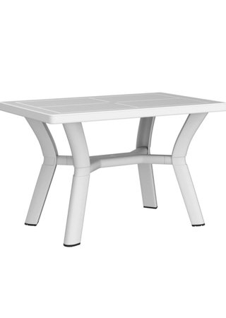 Mesa de jardín blanca