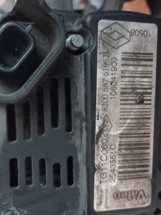 Alternador Valeo Renault 1pin TG11C060