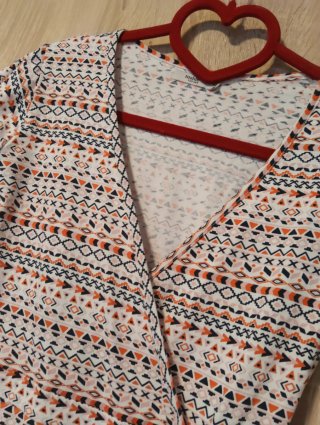 Vestido Vintage Geométrico Retro Verano