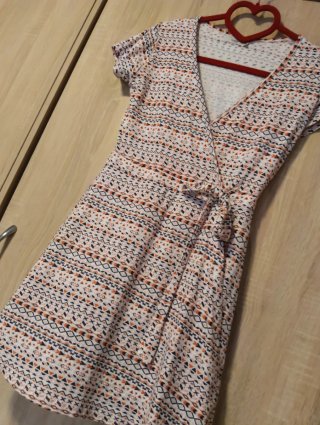 Vestido Vintage Geométrico Retro Verano