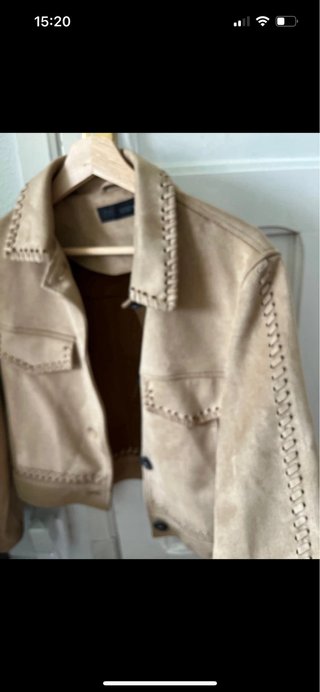 Chaqueta Beige/Marrón con detalles