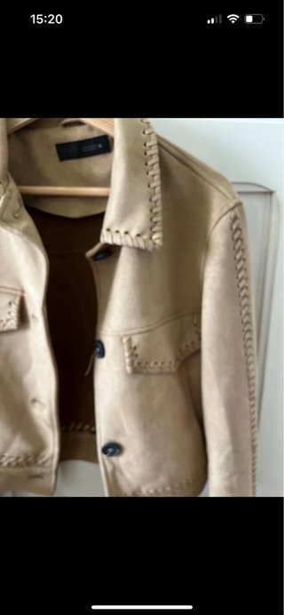 Chaqueta Beige/Marrón con detalles