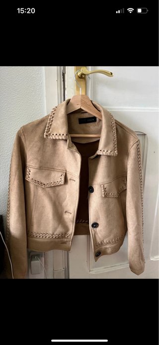 Chaqueta Beige/Marrón con detalles