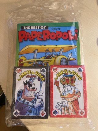 The Best Of Paperopoli con 2 mazzi carte