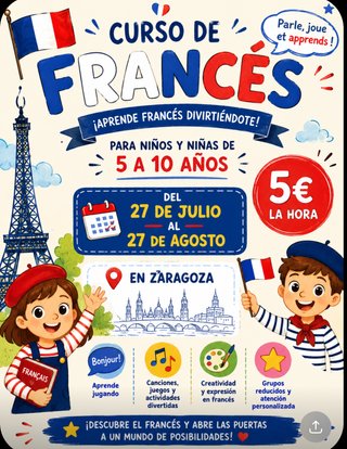 Clases de Francés para niños en Zaragoza