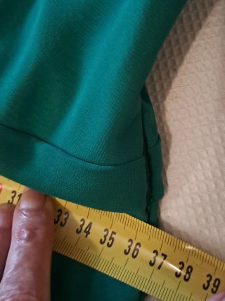 Vestido largo Javier Levon atelier verde