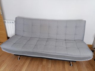 2 Sofás Cama Grises