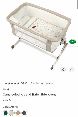 Minicuna colecho Jané Baby Side Arena