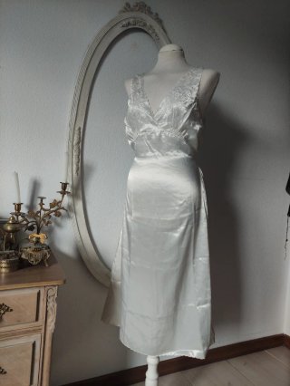 Camisón Vintage Blanco Bordado