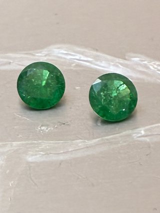 2 Esmeraldas Muzo 3.10 Ct; GDL