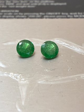 2 Esmeraldas Muzo 3.10 Ct; GDL