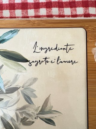Tagliere Harmony con decoro ulivo