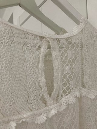 Vestido blanco de encaje