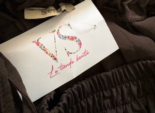 Pantalón bombacho marrón talla única
