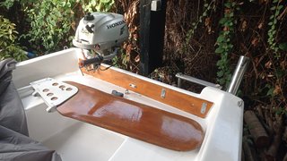 Barco velero vela ligera Pastinaca con motor honda