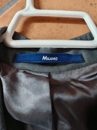 Traje de chaqueta gris hombre