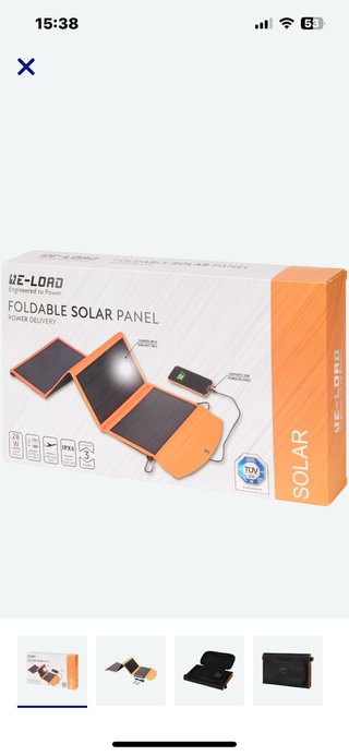 Panel Solar Plegable WE-LOAD 28W