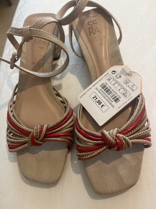 Sandalias Sfera Piel Beige Talla 36
