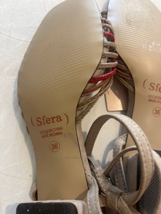 Sandalias Sfera Piel Beige Talla 36