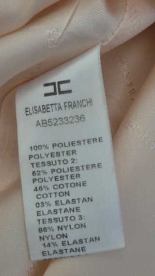 Elisabetta Franchi Abito Cipria Tg 42