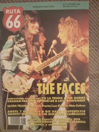 Ruta 66. The Faces. Número 77, octubre 92.
