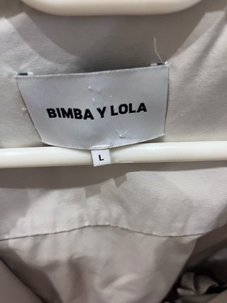 Parka Bimba y Lola Beige y Negra Talla L