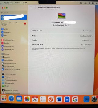 MacBook Apple Gris/Plata