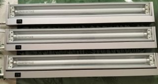 Lote 3 Lámparas Aluminio Fluorescentes 13W
