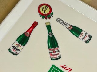 Vassoio Pubblicitario Vintage Pellegrini Anni 60