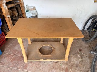 Mesa camilla madera 110x70 cm