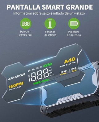 SIN ABRIR Arrancador de Coche 9000A+Compresor Aire