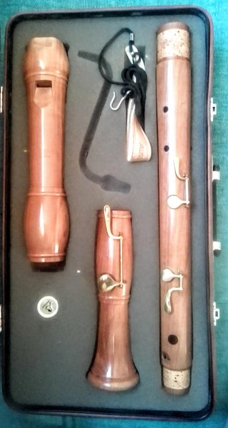 Flauta Dulce Basso Roessler F440 Peral Con Estuche