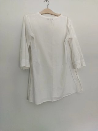 Blusa Ibicenca Blanca Talla L
