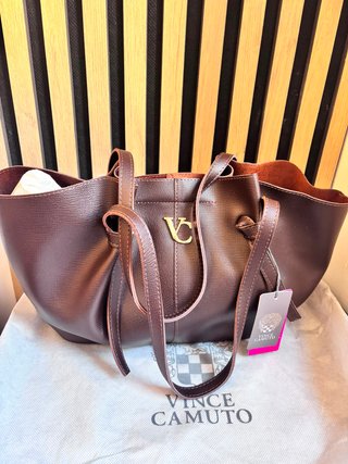 Bolso Tote Vince Camuto Marrón Nuevo