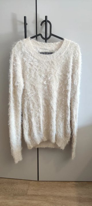 Jersey de pelo beige